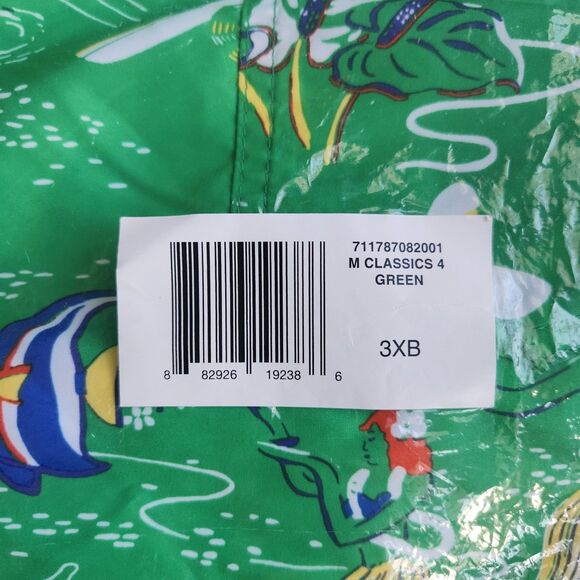 NWT Polo Ralph Lauren Hawaiian Traveller Tropical Swim Shorts Men Sz 3XB Green - Picture 3 of 7